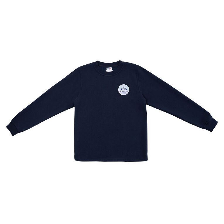 Schooltex Sumner School Tunic Sweatshirt with Badge, Navy, hi-res