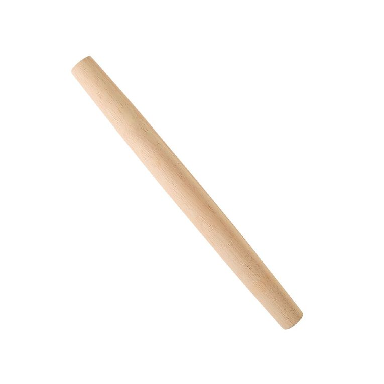Living & Co Wooden Tapered Rolling Pin Natural, , hi-res