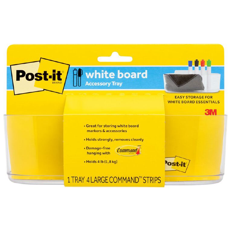 Post-It Whiteboard Tray Deftray Dry Erase Accessory Clear, , hi-res
