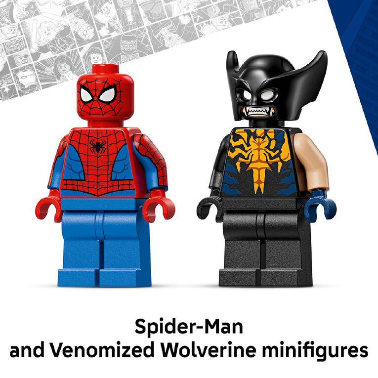 LEGO Marvel Super Heroes Spider Man Car vs Venomized Wolverine 76336, , hi-res