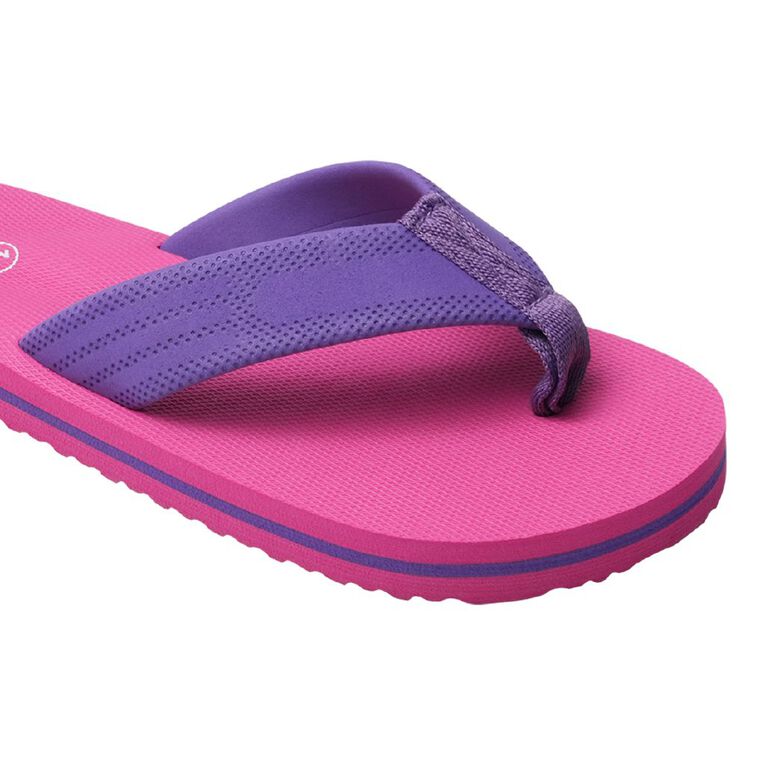 Young Original Senior Kids' Sunrise Surf Jandals, Pink, hi-res