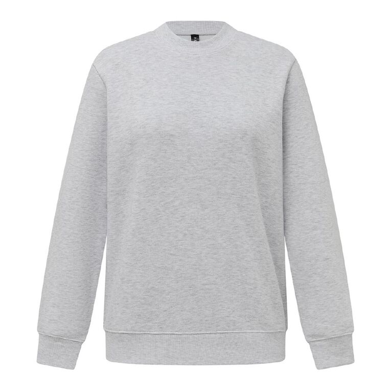 H&H Women's Classic Crew Sweatshirt, Silver Grey, hi-res