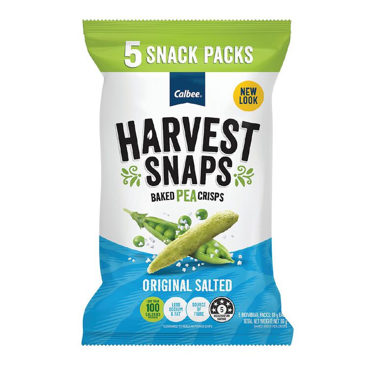 Harvest Snaps Pea Original Salted 5 Pack, , hi-res