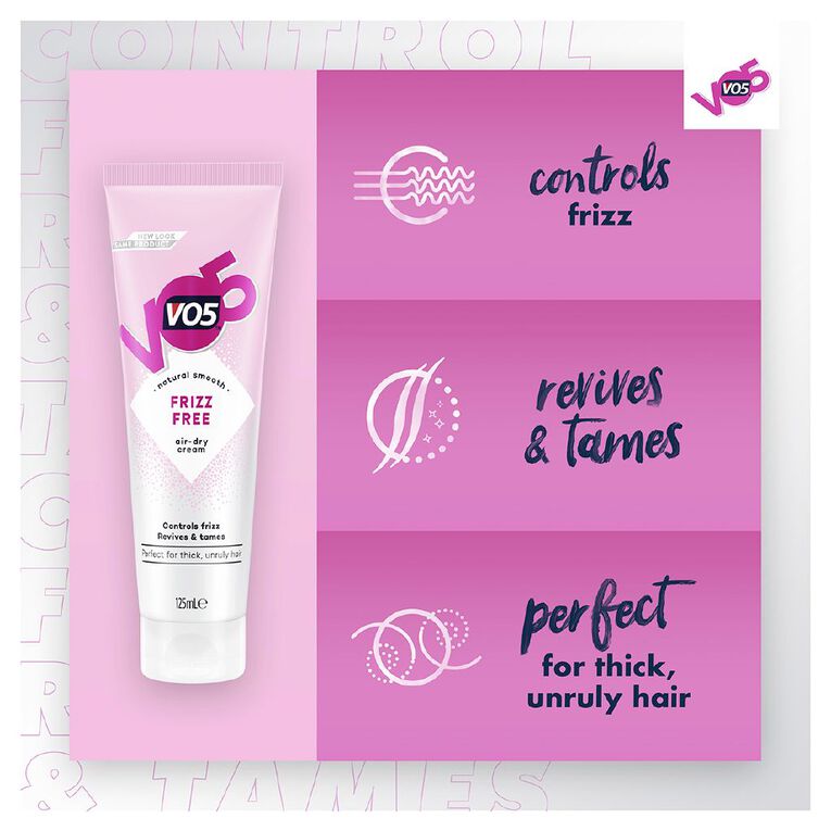 VO5 Frizz Free Smoothing Cream 125ml, , hi-res