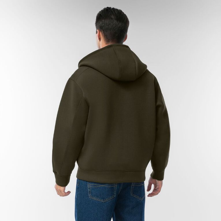 Garage Men's Zip-Thru Scuba Sweat, Green Dark, hi-res