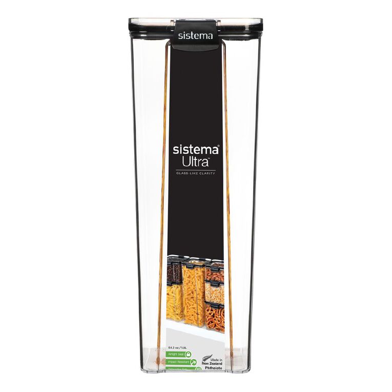 Sistema Ultra Tritan Canister Square Black 1.9L, , hi-res