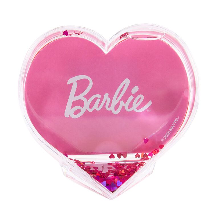 Barbie Heart Frame Glitter 9.5cm Pink, , hi-res