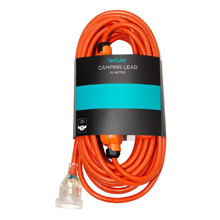 Tech.Inc Camping Lead - 15m 15m