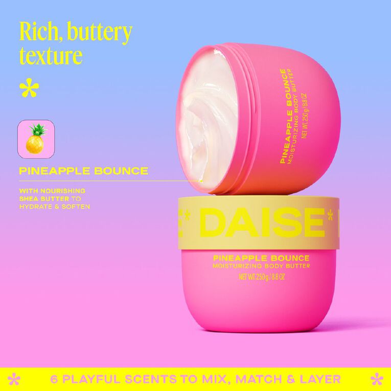 Daise Moisturizing Body Butter Pineapple 250g, , hi-res