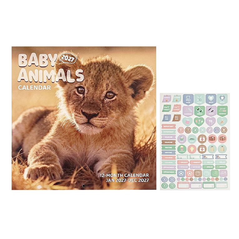 WS 2027 Calendar Baby Animals, , hi-res