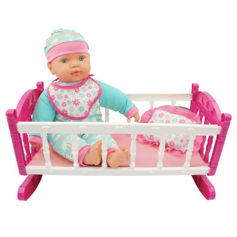 Baby Doll With Cot 40cm, , hi-res