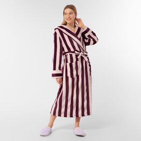 H&H Women's Velour Coral Fleece Robe