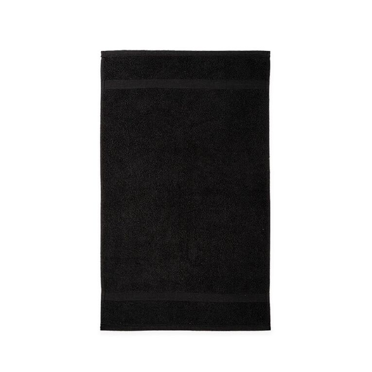 Living & Co Plush Plain Hand Towel Black, , hi-res