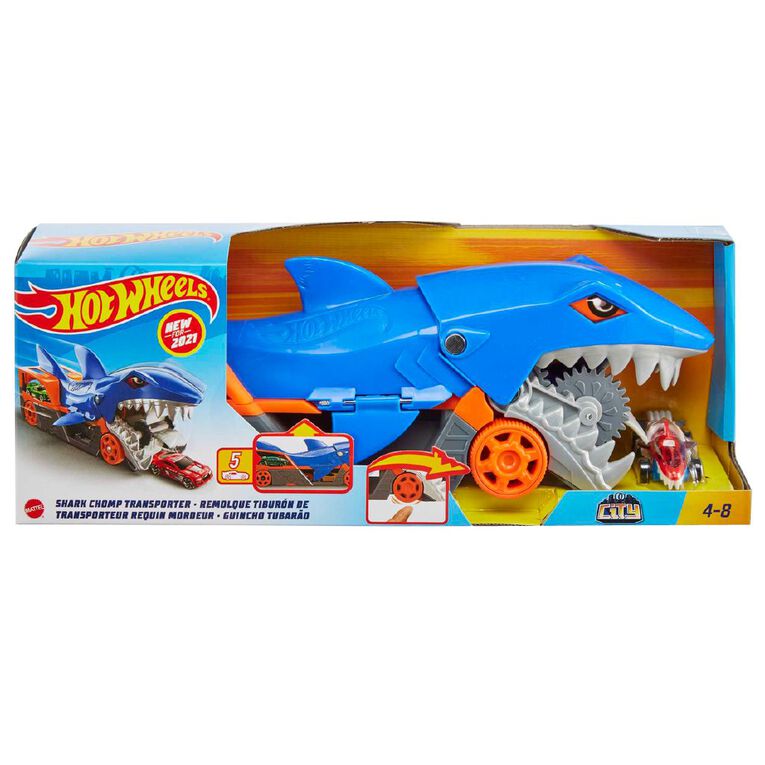 Hot Wheels Shark Chomp Hauler Play Set, , hi-res