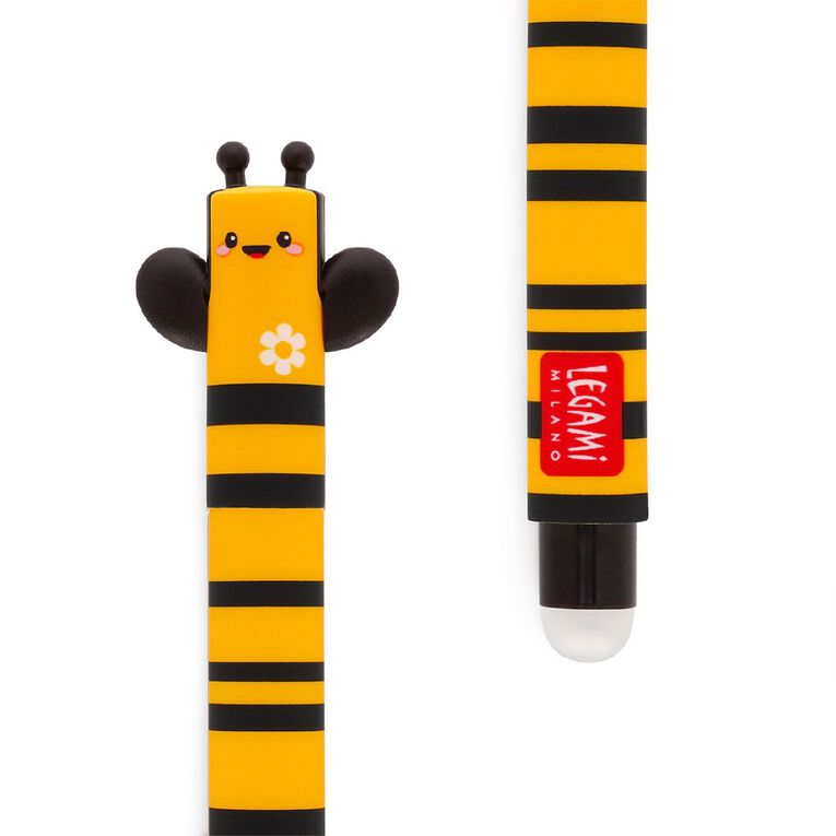 Legami Bee Erasable Gel Pen Black, , hi-res