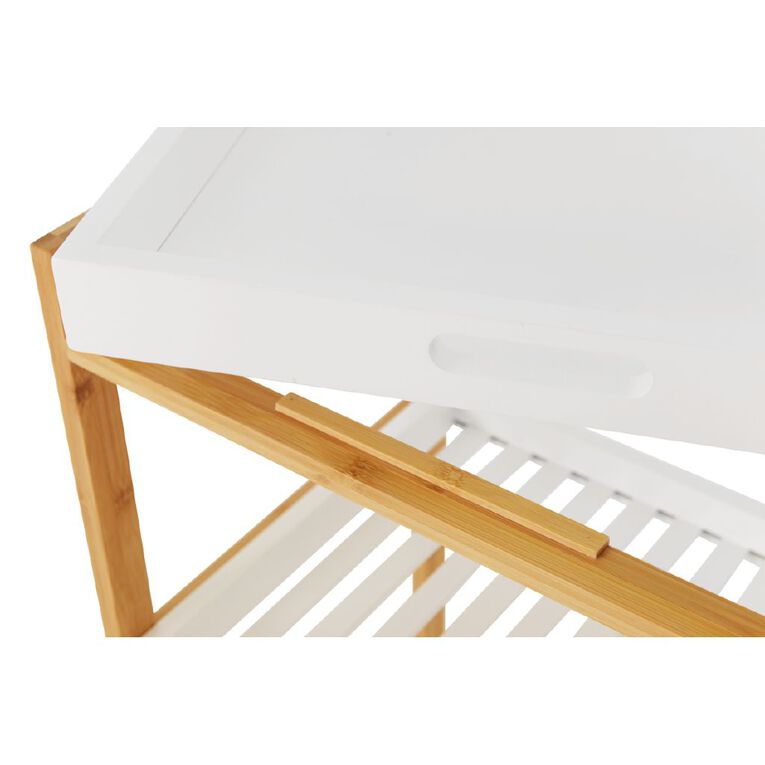 Living & Co Bamboo 3 Tier Trolley, , hi-res