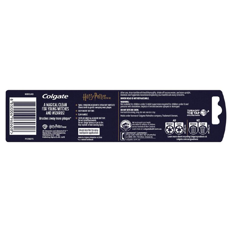 Colgate Harry Potter Kids' Battery Powered Toothbrush, , hi-res
