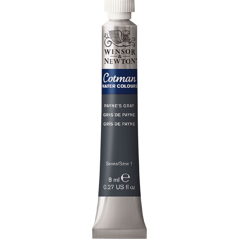 Winsor & Newton Cotman Watercolour Paint 8ml Paynes Grey, , hi-res