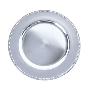 Living & Co Metallic Under Plate Reusable Silver Grey