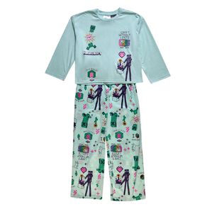 Minecraft Girls' Long Sleeve Knit Pyjama Set