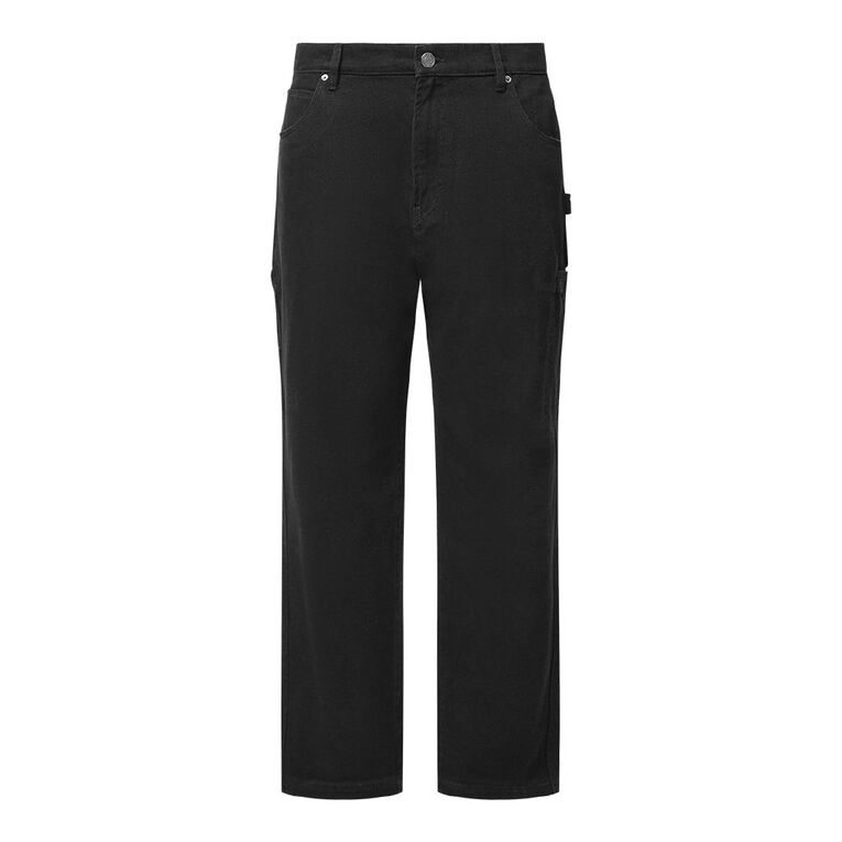 H&H Men's Relaxed Carpenter Pants, Black, hi-res