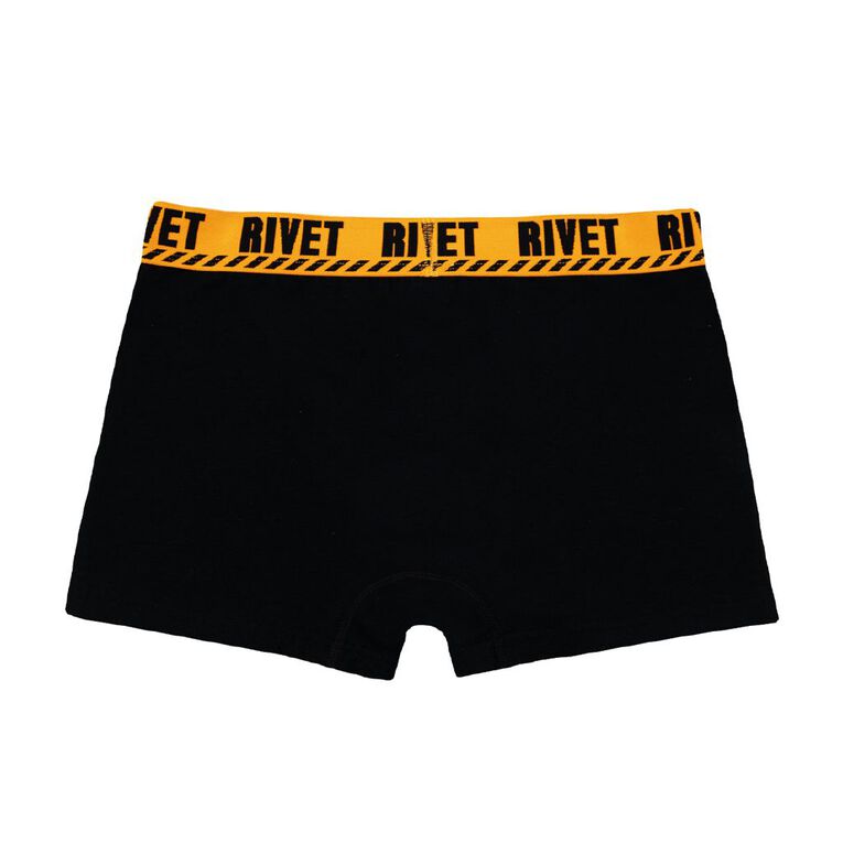 Rivet Men's Trunks 4 Pack, Black W26 TUNES, hi-res