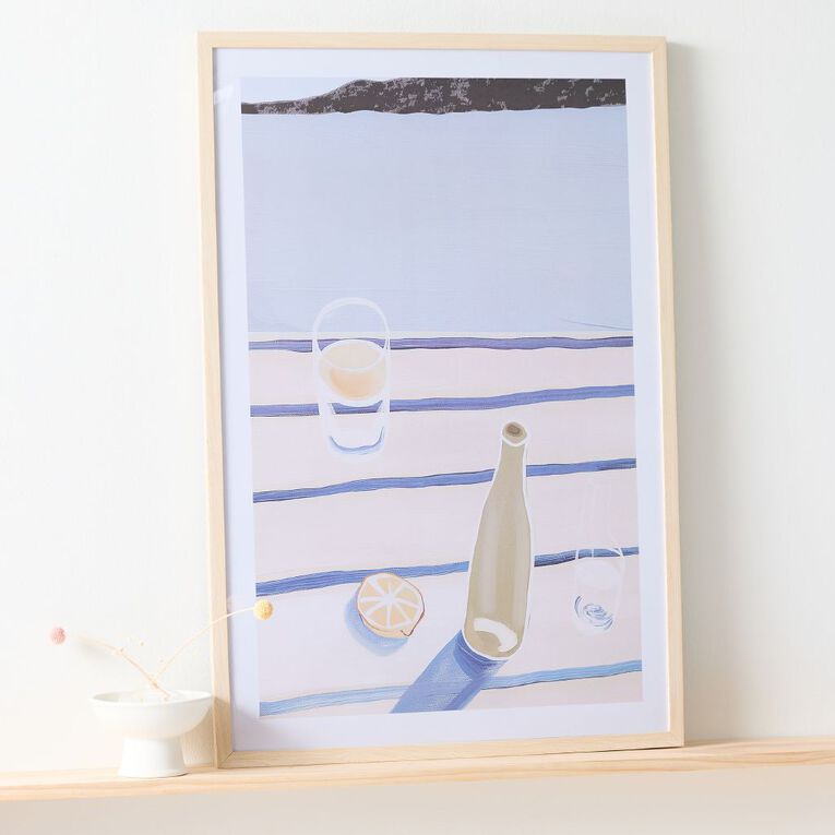 Living & Co Picnic Framed Print 60cm x 90cm, , hi-res