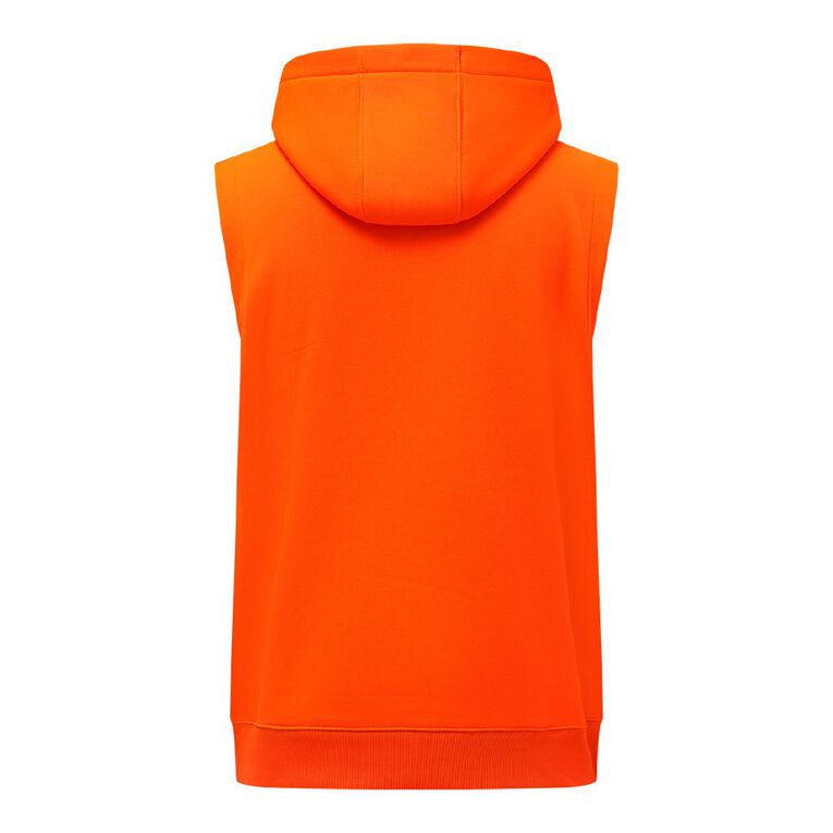 Rivet Sleeveless Work Hood, Orange, hi-res