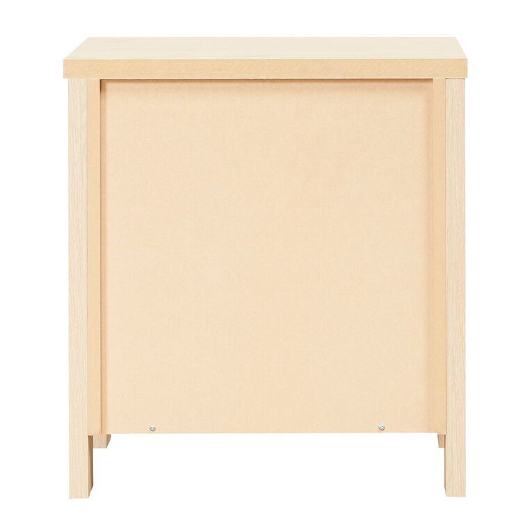 Living & Co Waipoua 2 Drawer Bedside Table Natural, , hi-res