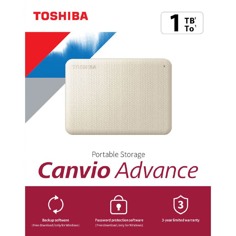 Toshiba Canvio V10 USB 3.0 EX HDD 1TB White, , hi-res