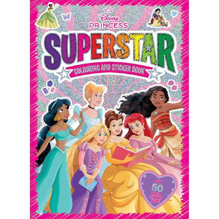 Disney Princess: Superstar Colouring & Sticker Book, , hi-res