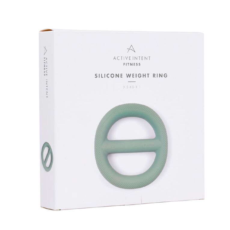 Active Intent Fitness Silicone Weight Ring 3.5kg Green, , hi-res