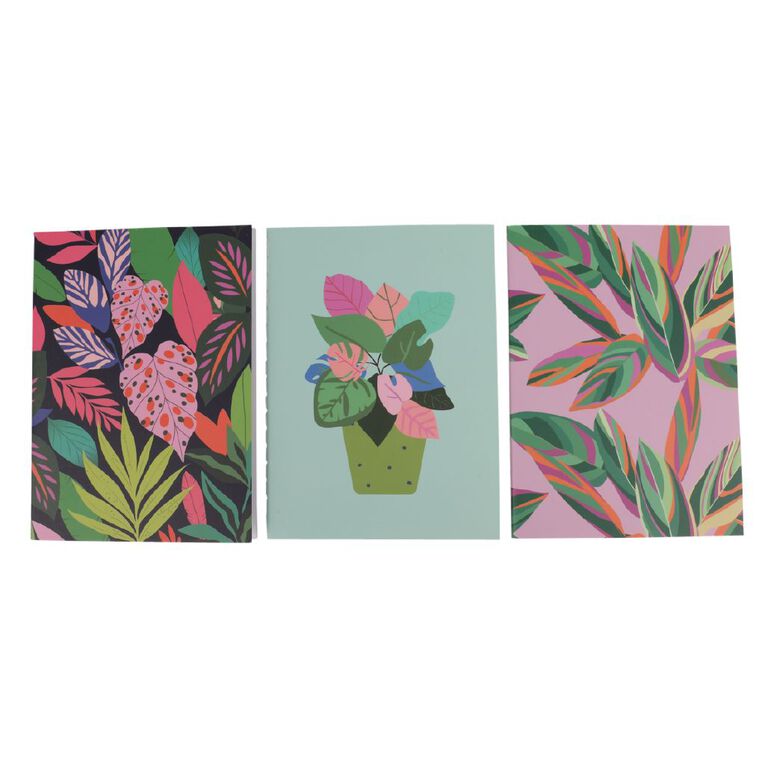 Uniti Adults Tropical Crush A6 Notebook 3 Pack, , hi-res