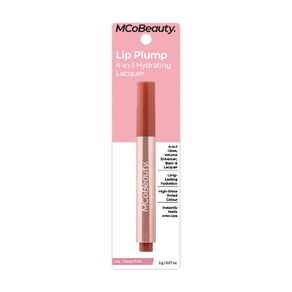 MCoBeauty Lip Plump 4-In-1 Hydrating Lacquer Lily Dusty Pink