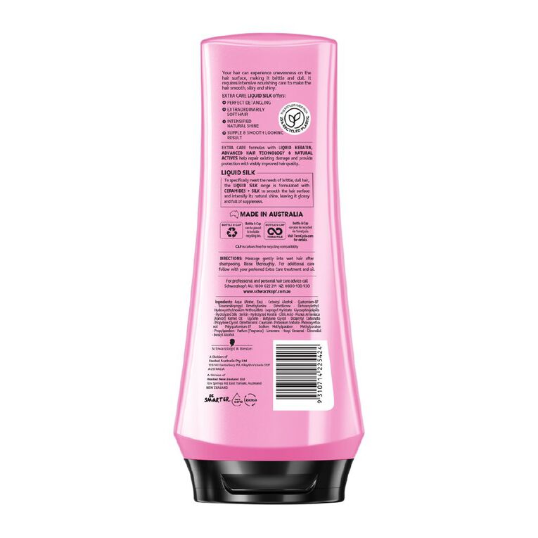 Schwarzkopf Extra Care Liquid Silk Smoothing Conditioner 400ml, , hi-res