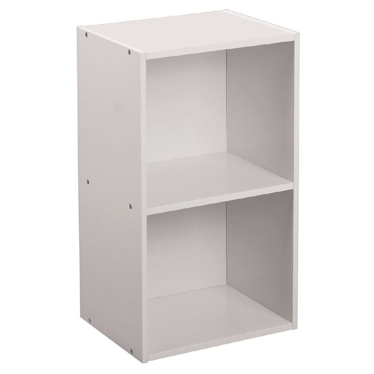 Living & Co Mia Bookcase 2 Tier White, , hi-res