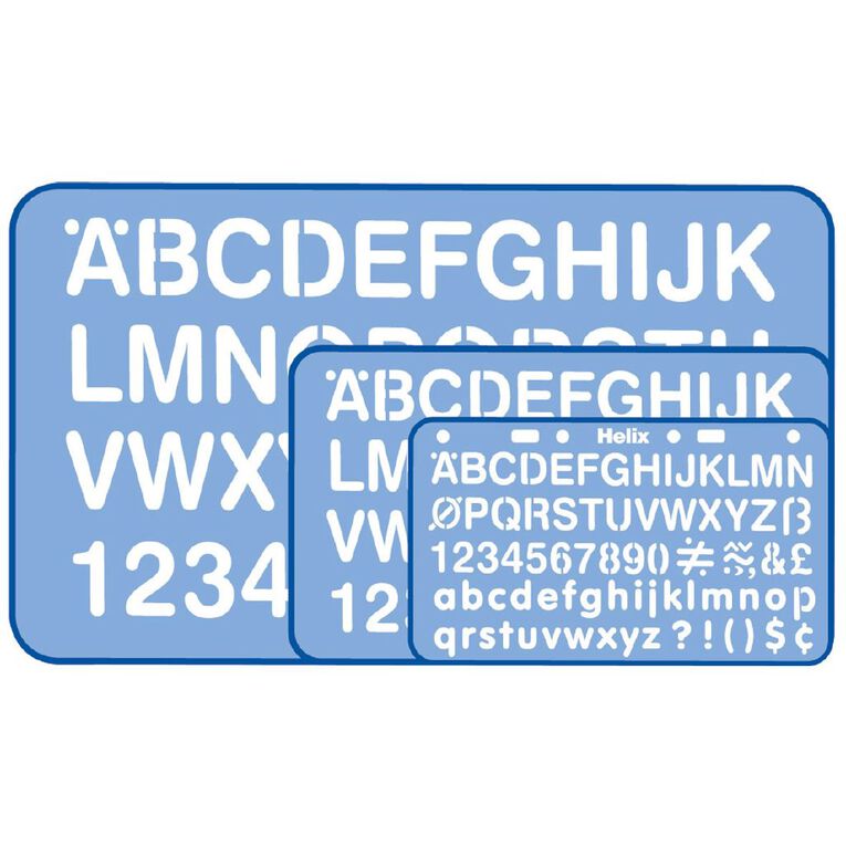 Helix Stencil 10mm/20mm/30mm Blue Mid, , hi-res