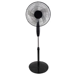 Living & Co Pedestal Fan with Timer and Remote 40cm Black