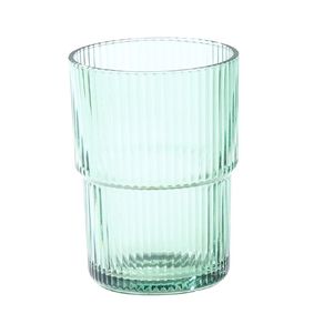 Living & Co Ribbed Stackable Tumblers Green 4 Pack