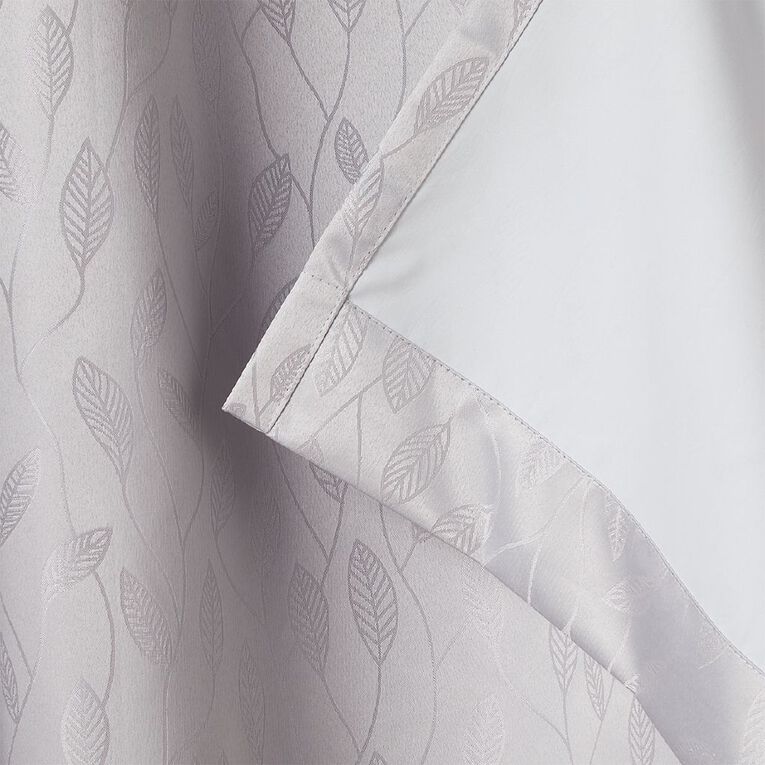 Living & Co Willow Curtains Grey 150-230cm Wide/205cm Drop, Grey, hi-res