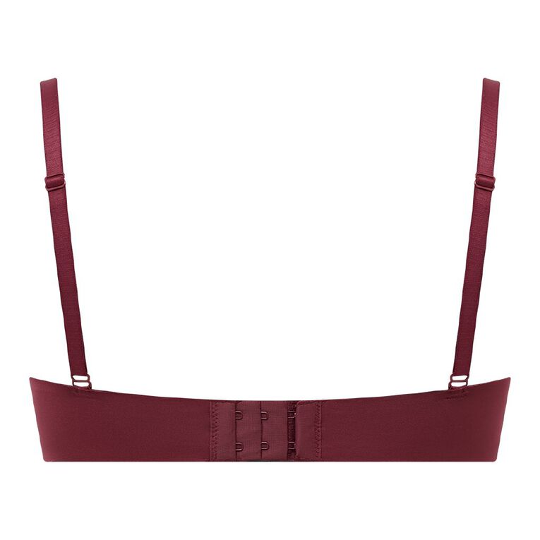 H&H Women's Smooth Comfort Wirefree Bra, Red Dark, hi-res