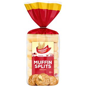 Nature's Fresh English Muffin Splits 6 Pack