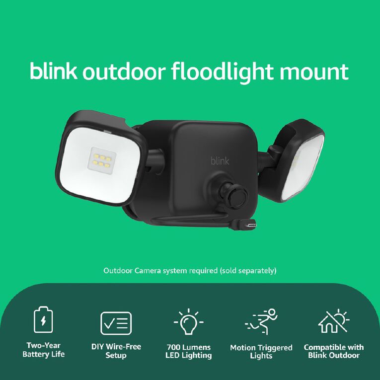 Blink Outdoor 4 Floodlight Mount Black, , hi-res