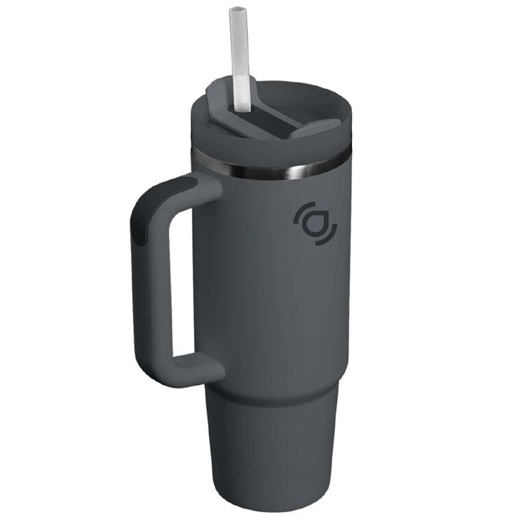 Seymours Stainless Steel Versa Cup with Straw Assorted 850ml, , hi-res