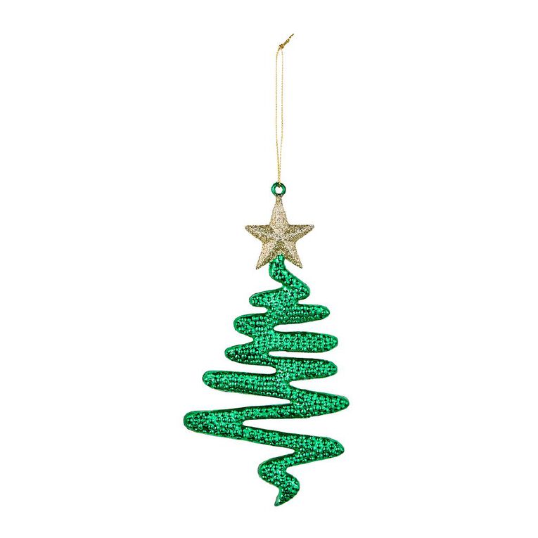 Wonderland Squiggle Tree with Star Decoration Assorted 17cm, , hi-res