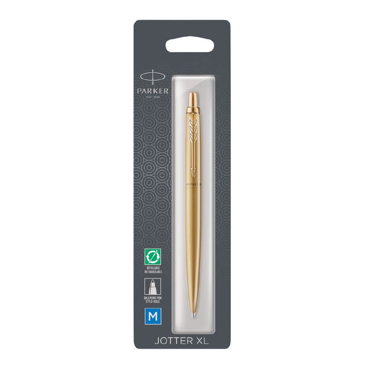 Parker Jotter XL Monochrome Gold Ballpoint Pen Blue, , hi-res