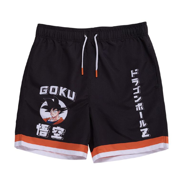 Dragon Ball Z Microfibre Swim Shorts, Black, hi-res