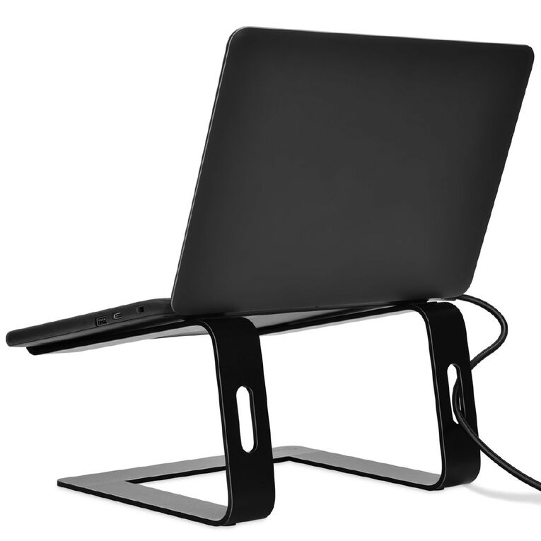Bonelk Elevate Stance Aluminium Riser Laptop Stand Black, , hi-res