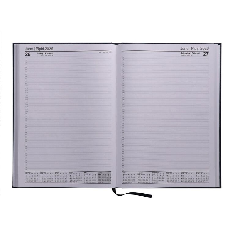 WS 2026 Diary A4 Day To Page Blue Dark, , hi-res