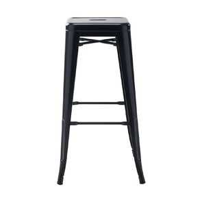 Workspace Metal Stool 76cm Matte Black